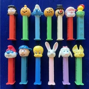 Vintage PEZ Lot of 13 - 3.9 Patent - Austria, Yugoslavia, Hong Kong & Hungary